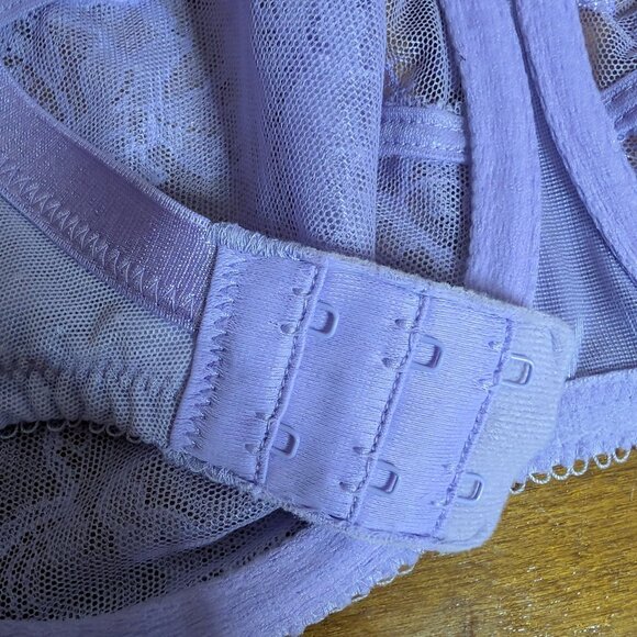 Wacoal Women’s Retro Chic Full Figure Underwire Lavender Purple 38C Bra 855186 - Picture 6 of 8